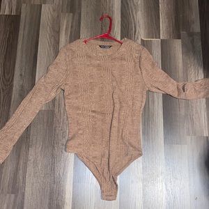 Shein brownish orange bodysuit for sale
